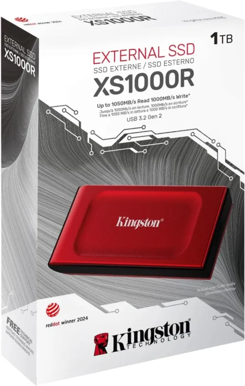 UNIDAD SSD KINGSTON SXS1000 1TB PORTATIL RED TYPE-C-A