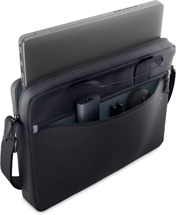 Dell 14-16 EcoLoop Essential portafolios - CC3624 - Bolsillo frontal con cierre, equipaje de paso, ligero con correa ajustable para el hombro, color negro