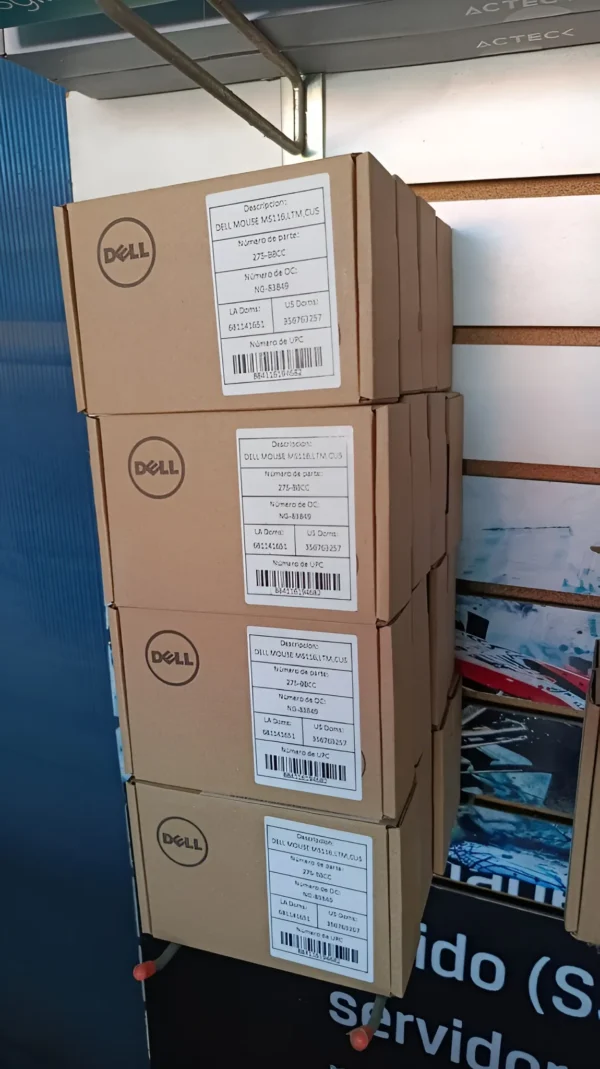 Mouse Dell Óptico MS116, Alámbrico, USB, 1000DPI, Negro