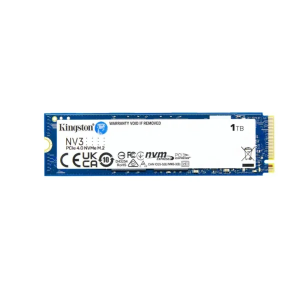 SNV3S1TB-2 UNIDAD SSD KINGSTON NV3 1TB M.2 2280 NVMe 6000MB/S (SNV3S/1000G)